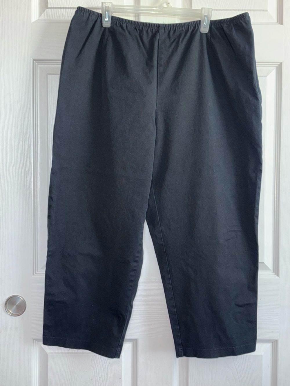 Eileen Fisher Black Pull-On capri pants